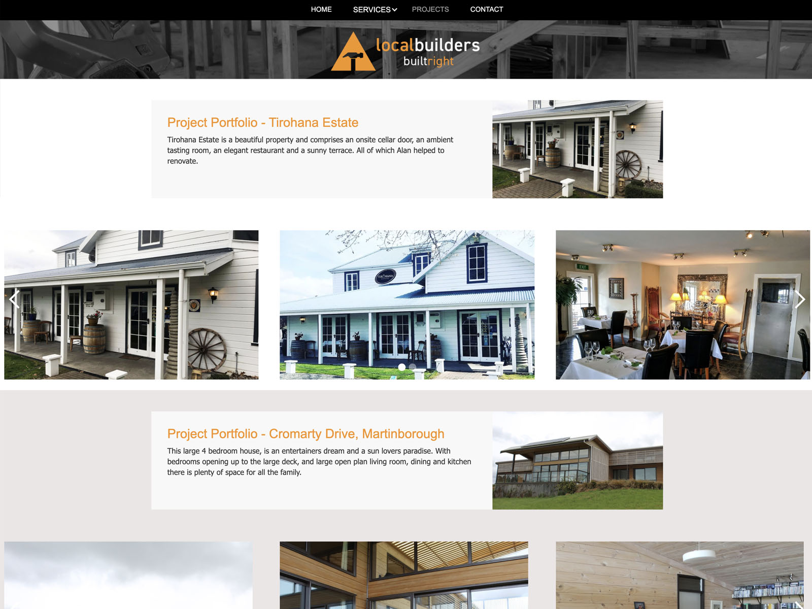Local Builders website example.